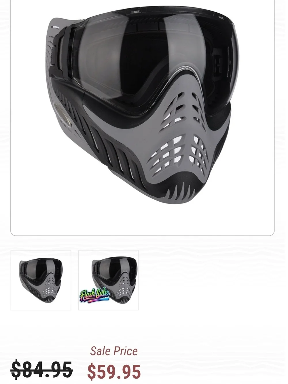 Black and Gray Protective VR/AR Face Mask with Clear Visor And Google Case